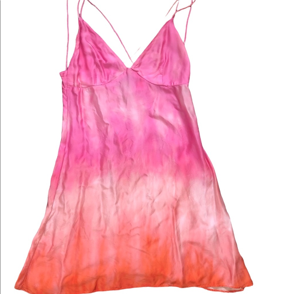 Zara Pink Strappy Slip Dress